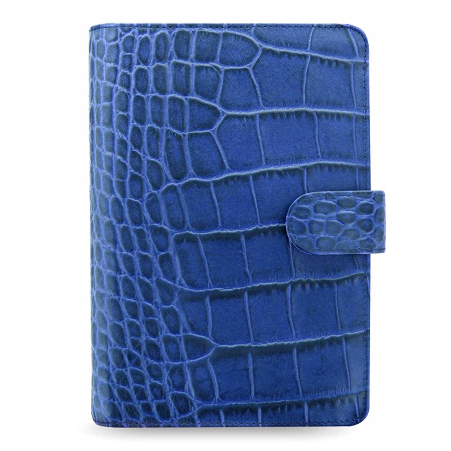 Filofax Classic Croc Print Personal Indigo Leather Organizer 2021Filofax Classic Croc Print Personal Indigo Leather Organizer Agenda