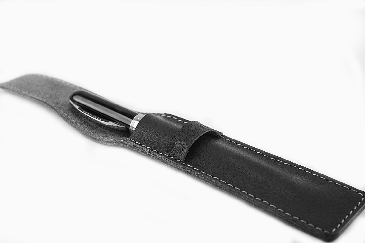 Double Fountain Pen Pencil Holder in Full Grain Leather - DiLoro Leather