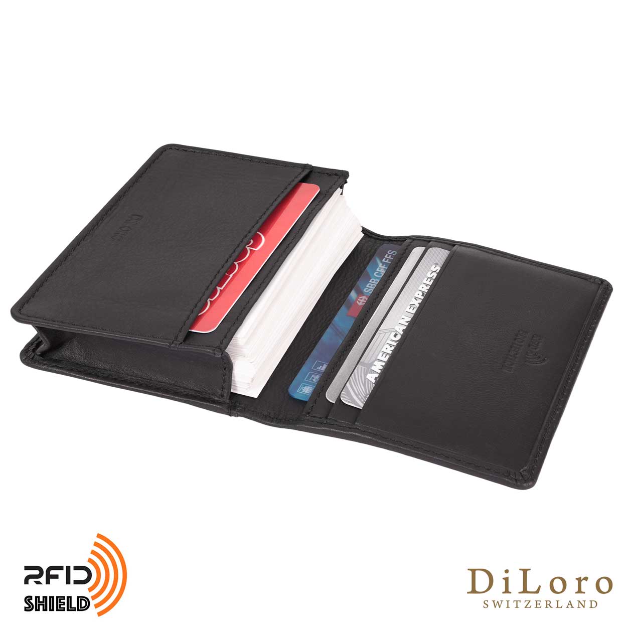 Bi-Fold Leather Business Card Holders