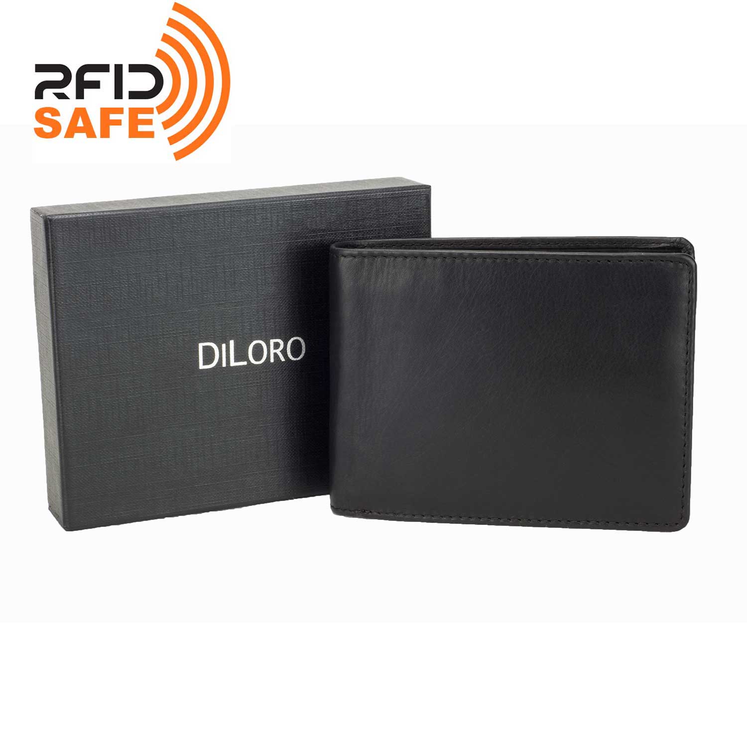 Envelope Flap Cash Coin Small Bifold Wallet (RFID USA Nappa