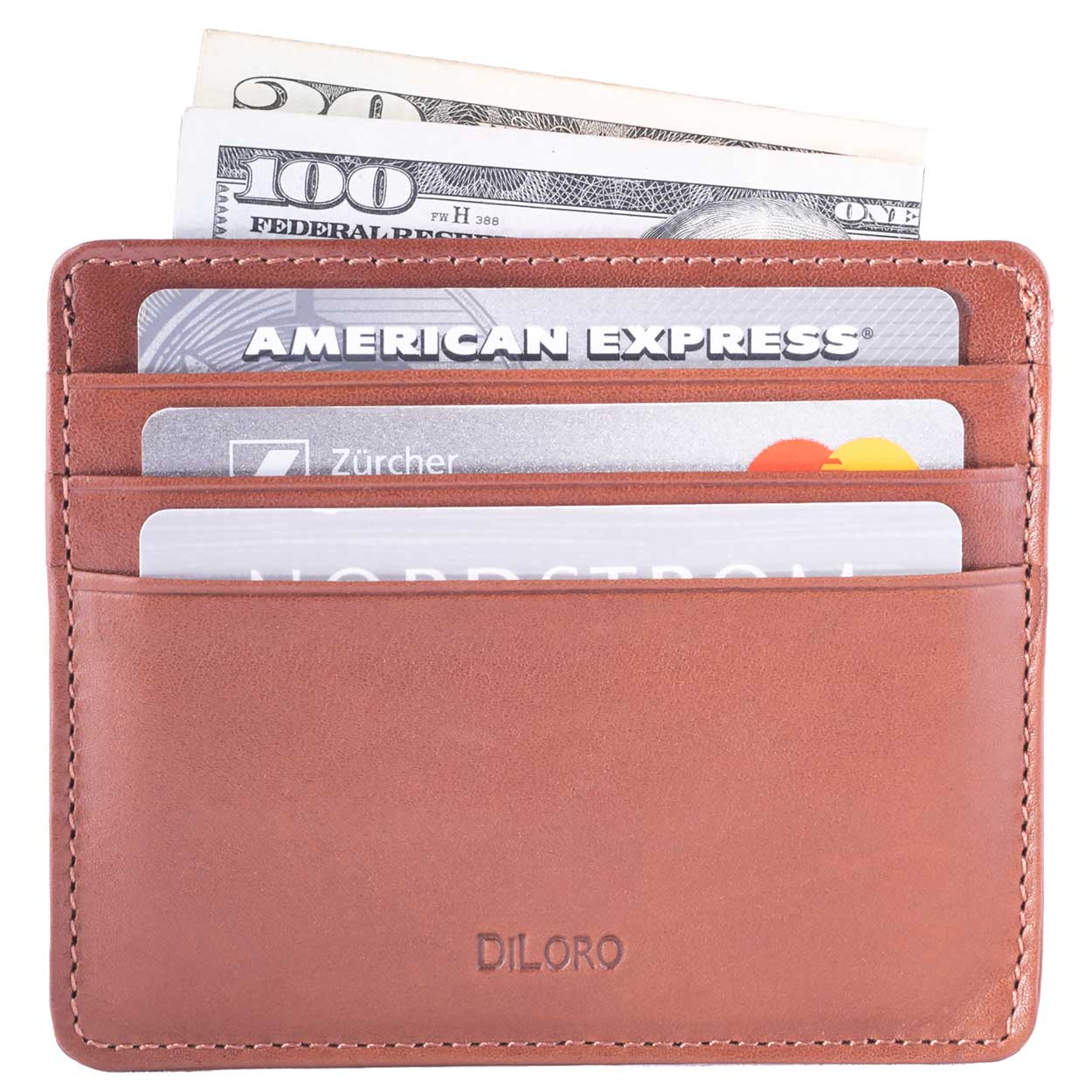 Minimalist Mini Slim Wallet, Solid Color Credit Card Holder