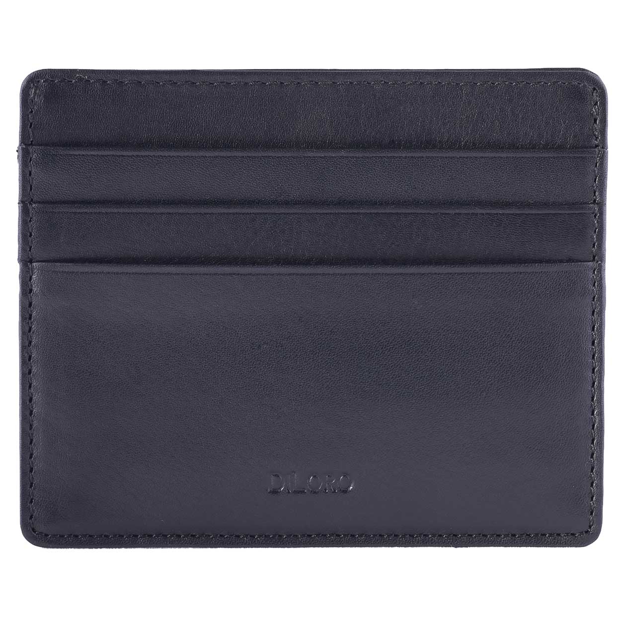 Ultra Slim Mens Leather Credit Card Holder Wallet - DiLoro Leather