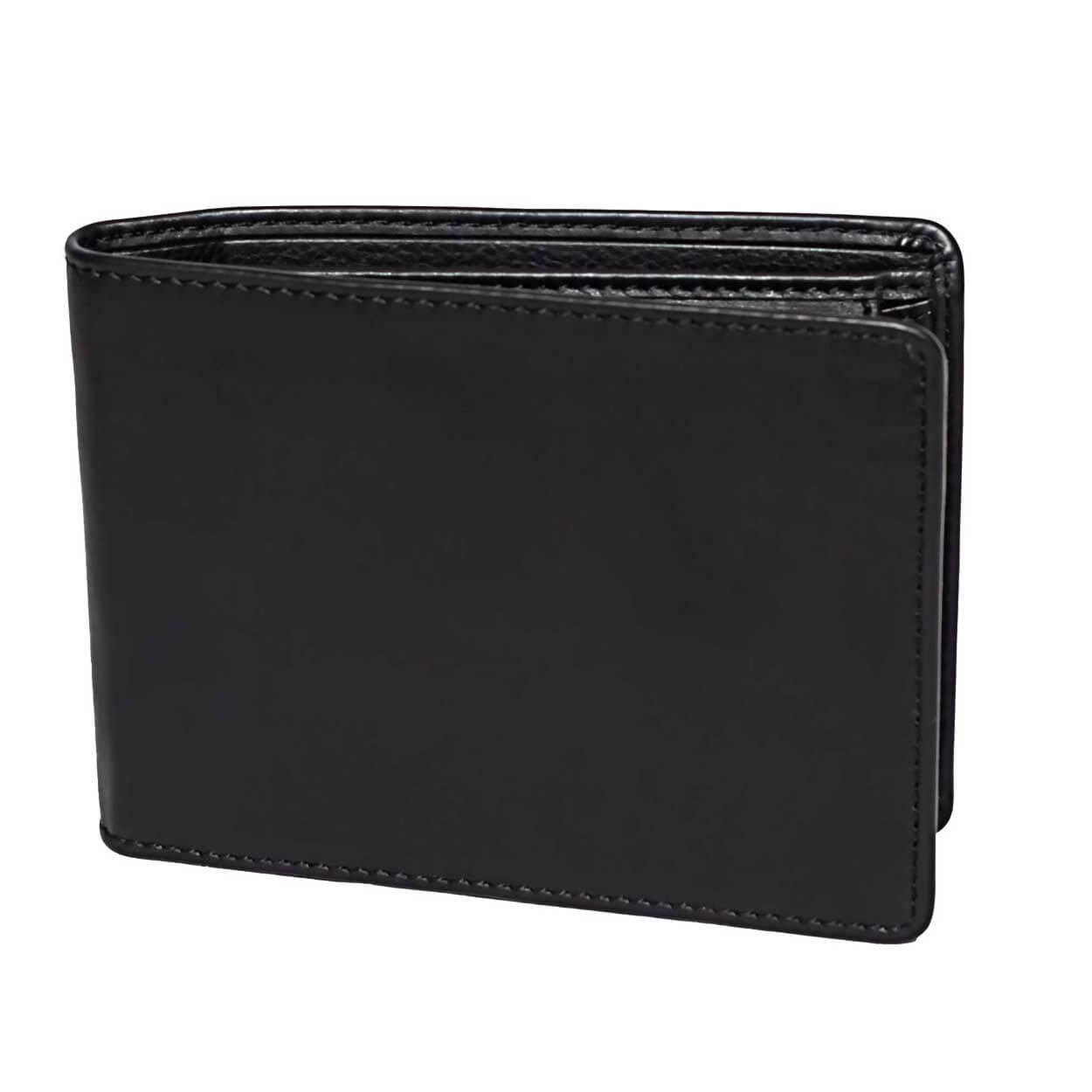 Men's Men DT Leather Bifold Credit ID Card Hold Wallet Zipper Coin Pocket  Purse