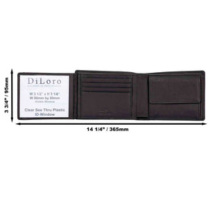 Men's Bifold Black Red Leather Guess Wallet