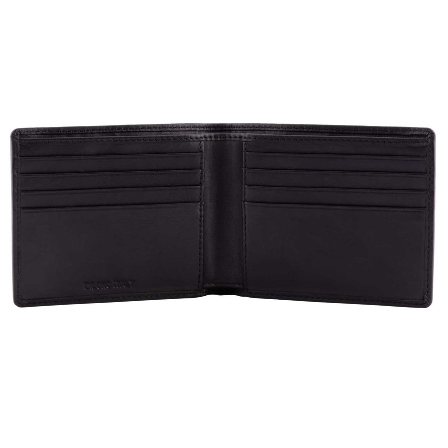 DiLoro Men's Bifold Leather Wallet Black Brown - DiLoro Leather