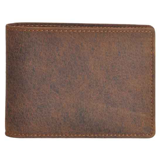 Men's Bifold Top Grain Leather Wallet, Light Brown