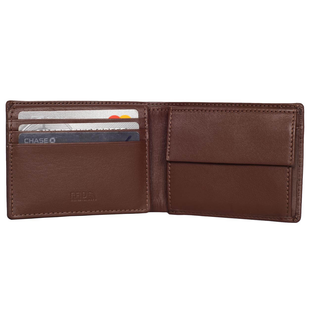 Chic Brown half wallet (using Italian leather maine) Selectable